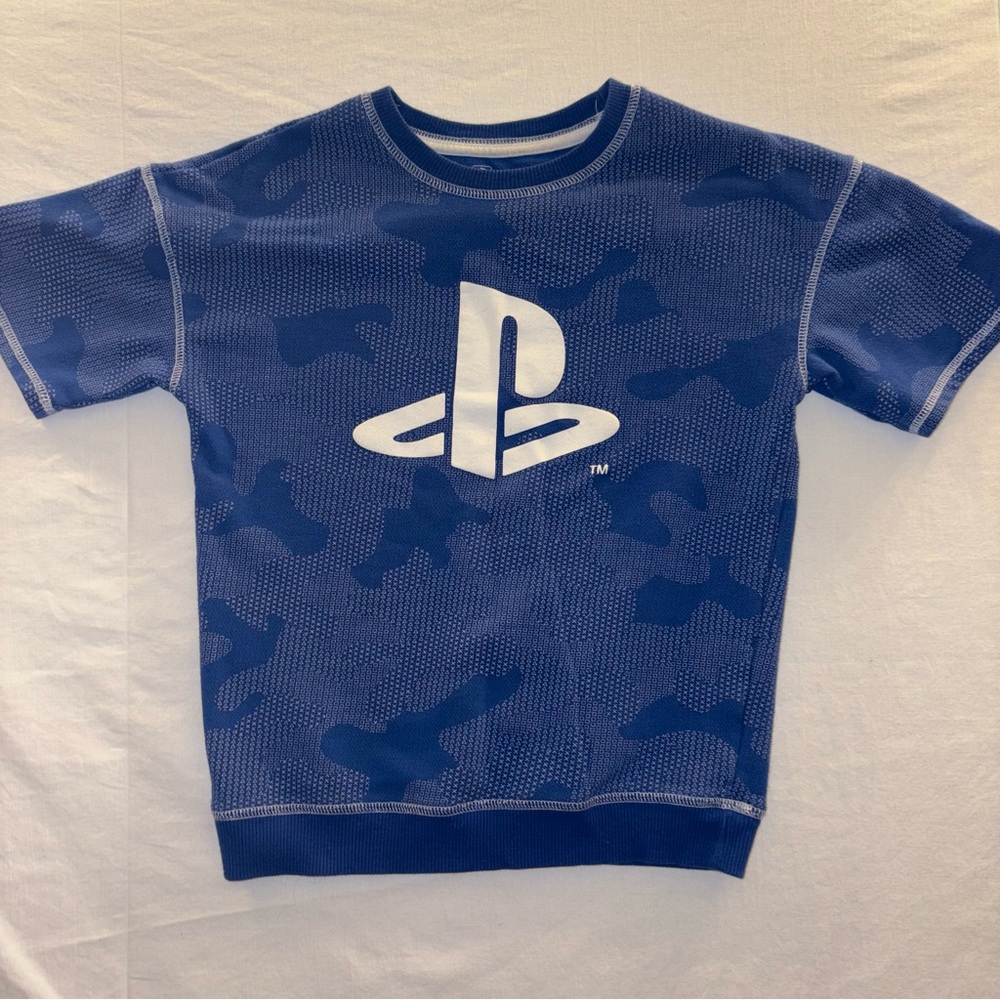 Sony Kids Blue Camouflage Tee